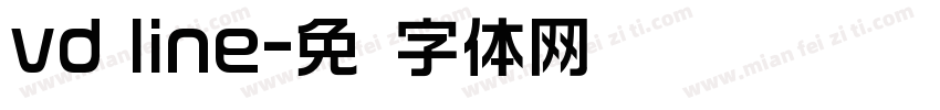 vd line字体转换